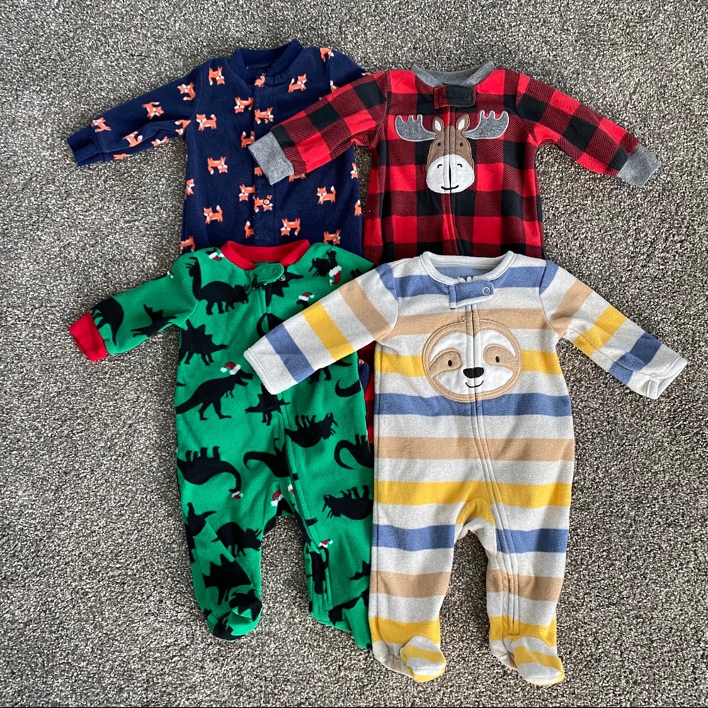 Carter’s 3M Fleece Sleeper Pajamas Pack